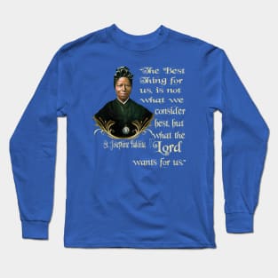 St Josephine Bakhita Catholic Saint Long Sleeve T-Shirt